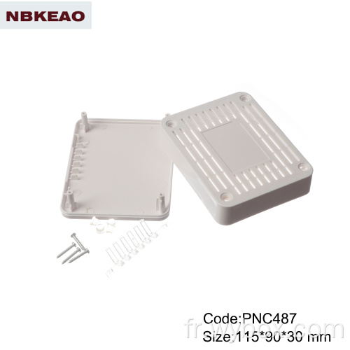 Boîtiers abs PNC048 pour la fabrication de routeurs boîtier de coque de routeur wifi boîtier en plastique pour jonction électrique électronique